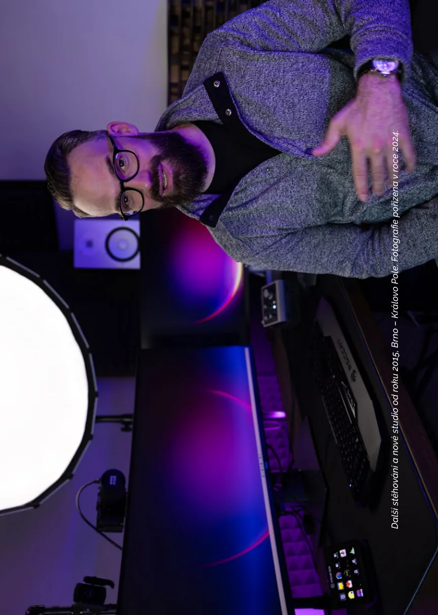 Další stěhování a&nbsp;nové studio od roku 2015, Brno – Královo Pole. Fotografie pořízena v&nbsp;roce 2024.